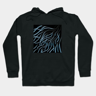 Blue Release Abstract Hoodie